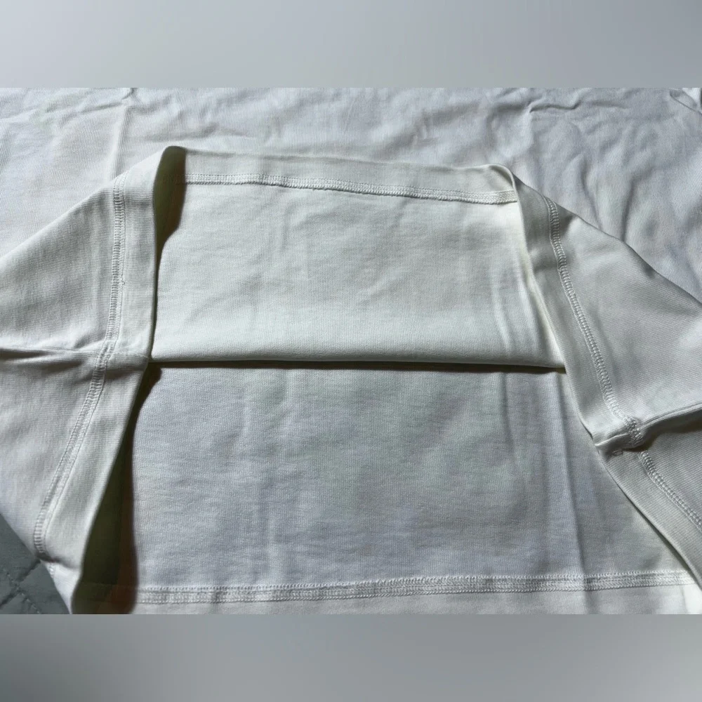 Nike‎ Men’s White Long Sleeve Henley Shirt Snap Button Size Medium